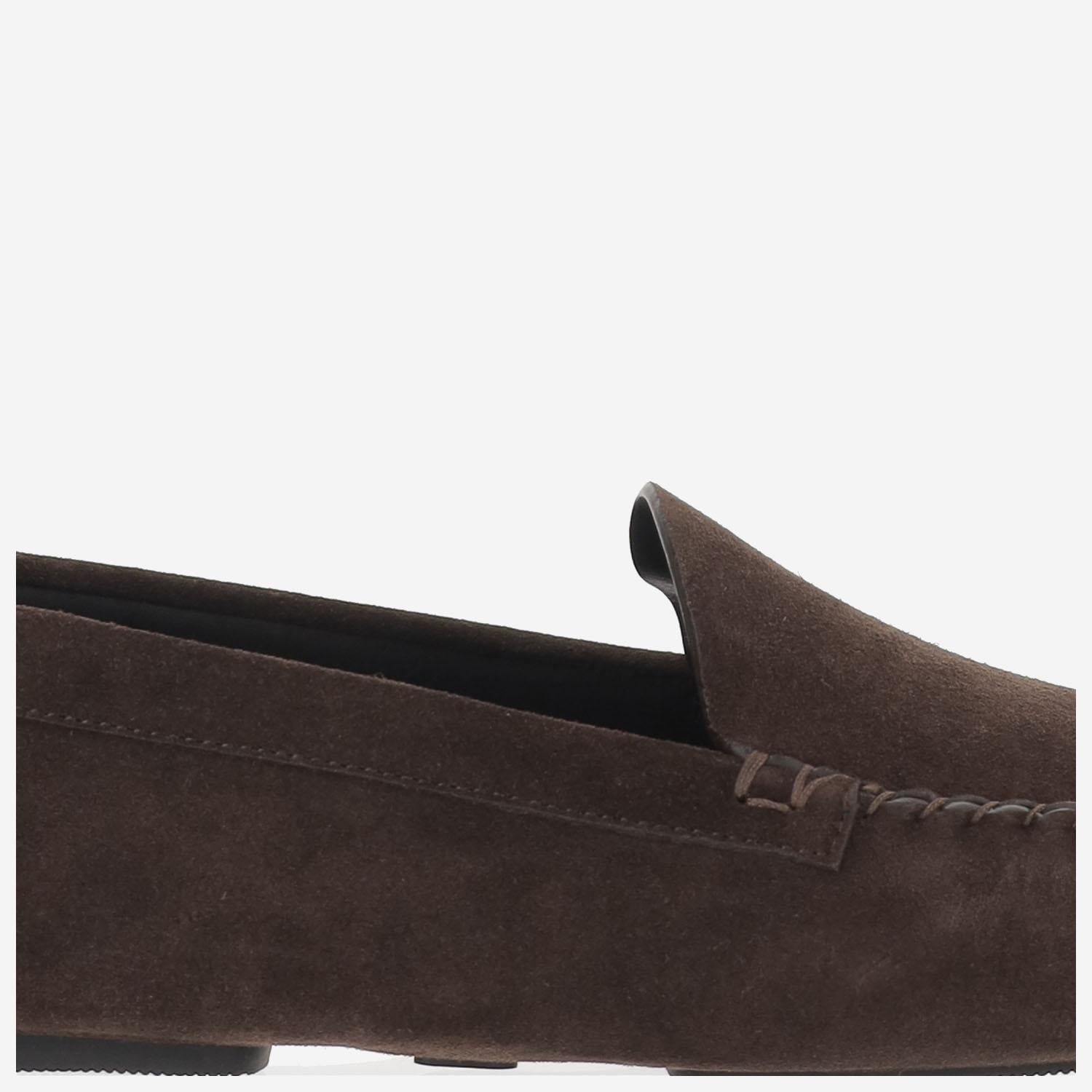 MOCASSINI IN PELLE SCAMOSCIATA<BR/> F2147L805 LQB THE ROW 