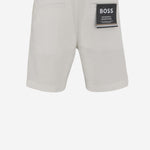 PANTALONI CORTI IN MISTO LINO STRETCH 50538016 100 HUGO BOSS 