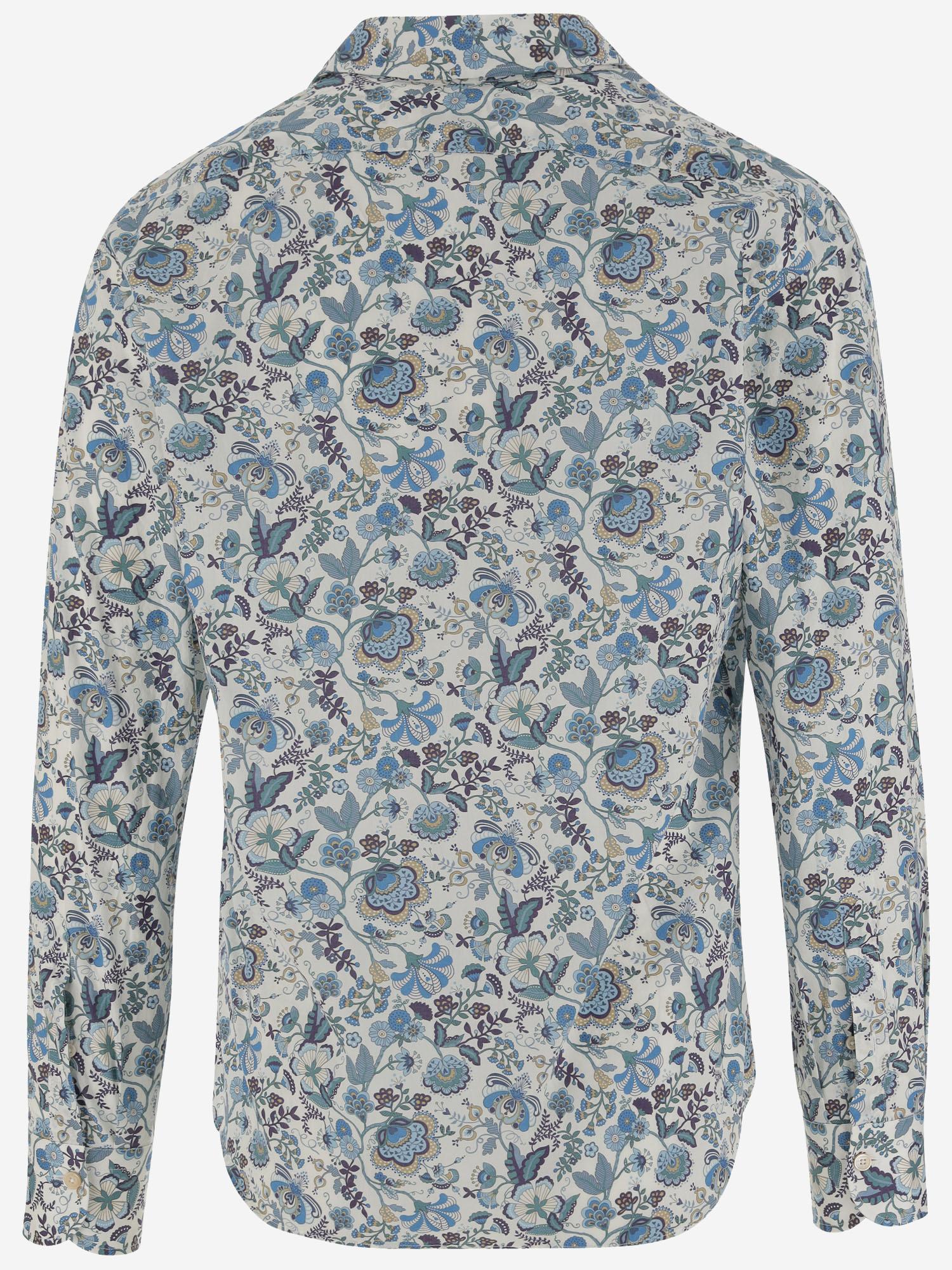 CAMICIA IN COTONE CON MOTIVO FLOREALE REGENT5 7457620 GHERARDI 