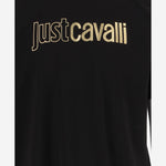 T-SHIRT IN COTONE CON STAMPA LOGO 80OAHT08 CJ500899 JUST CAVALLI 