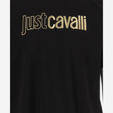 T-SHIRT IN COTONE CON STAMPA LOGO 80OAHT08 CJ500899 JUST CAVALLI 