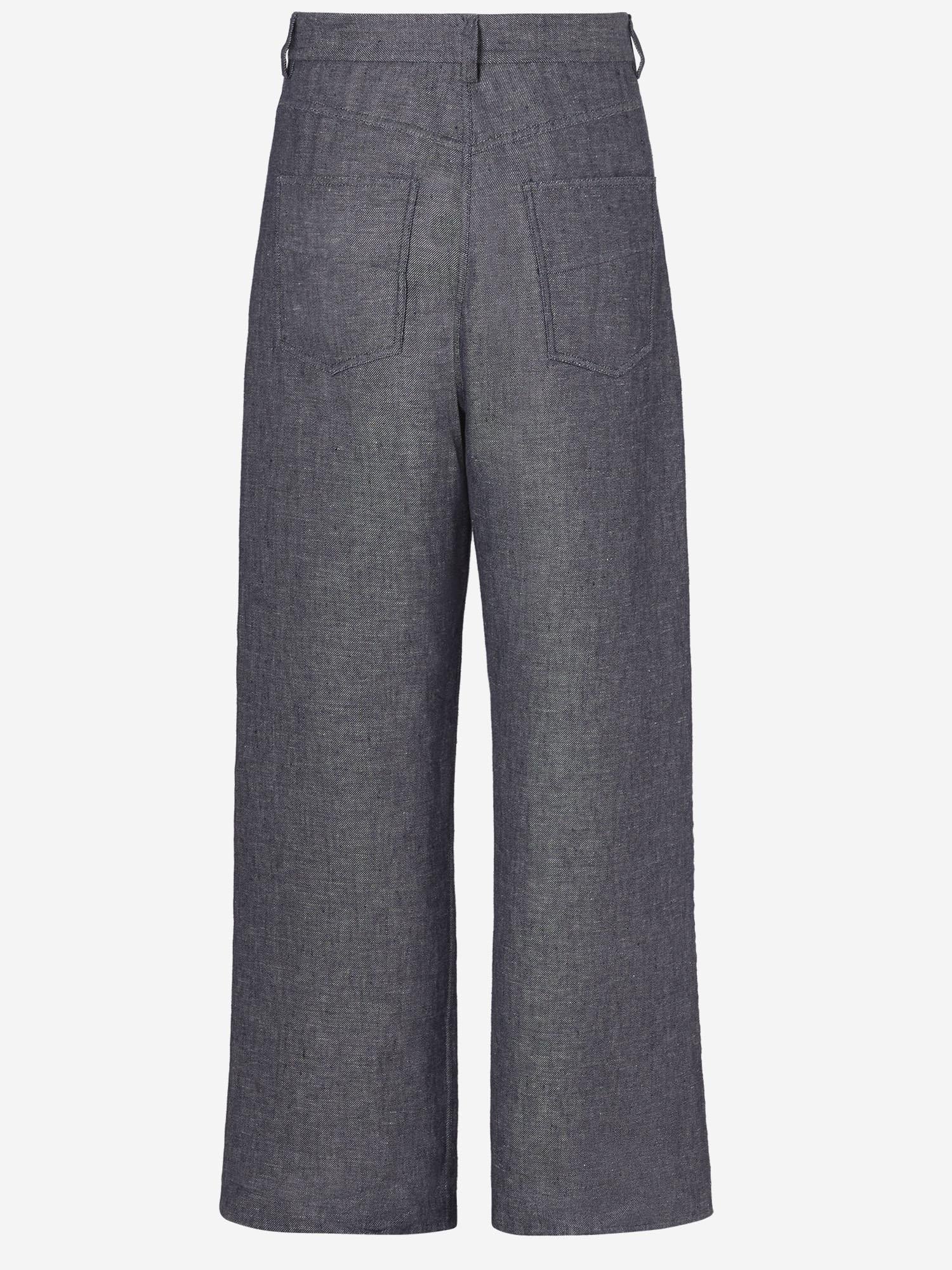 JEANS IN MISTO COTONE E LINO FLP345 AYUCF0QG0 FENDI 