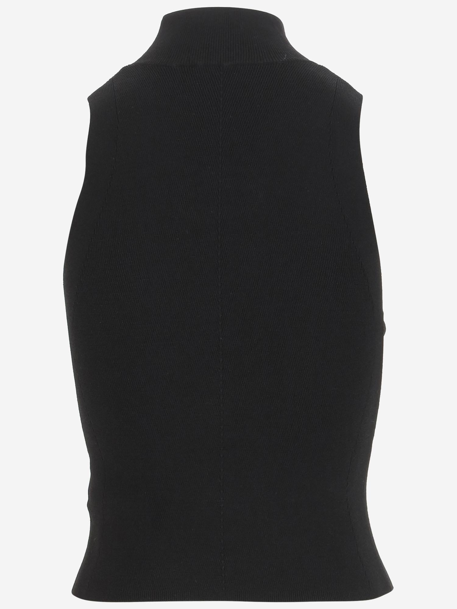 TOP IN MISTO VISCOSA CON LOGO A13020 0DLAX9XX DIESEL 