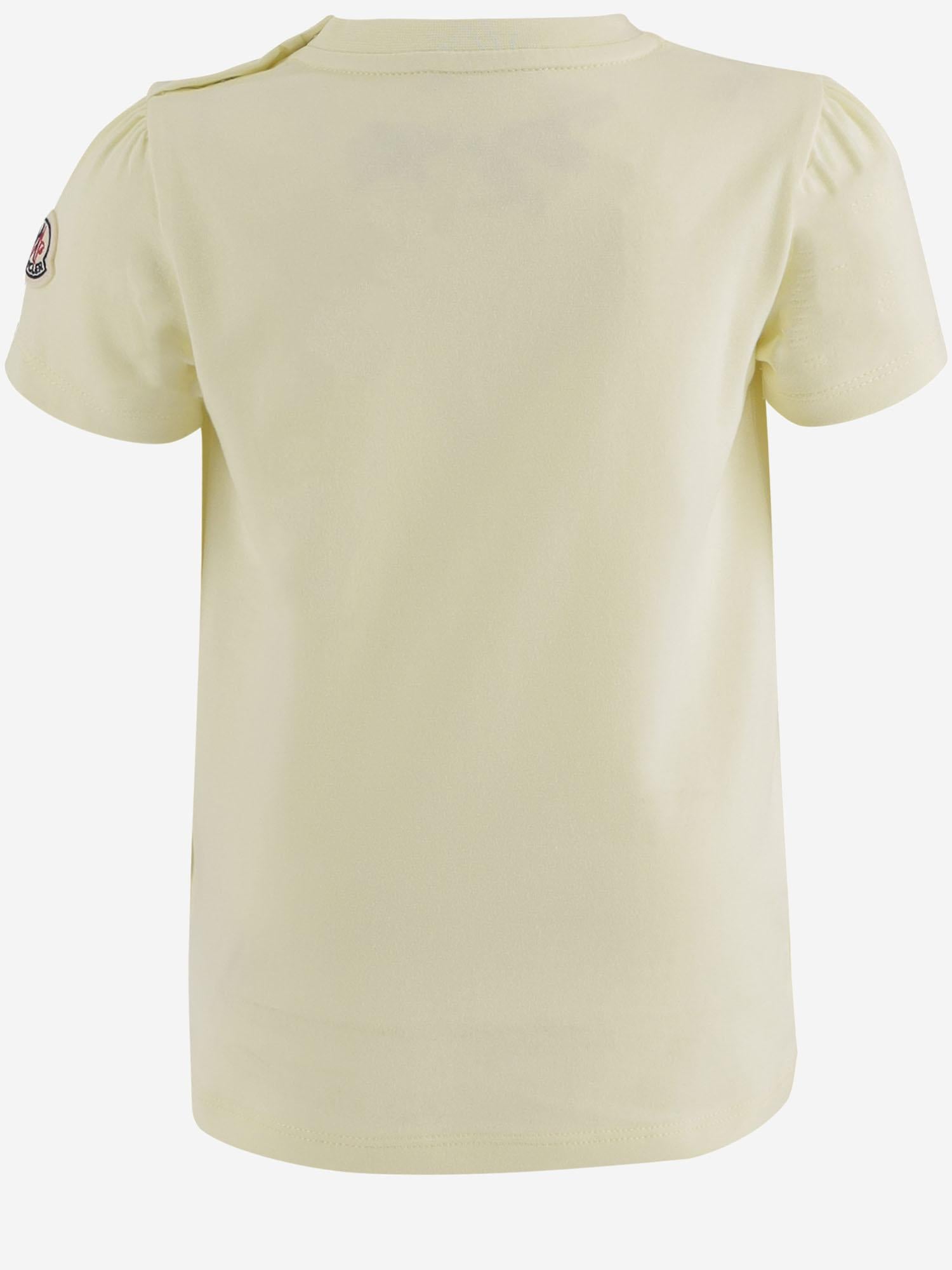 T-SHIRT IN COTONE STRETCH CON STAMPA 8C0001189AUM 102 MONCLER ENFANTS 