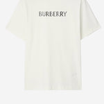 T-SHIRT IN COTONE CON LOGO 8122389 CHALK BURBERRY 