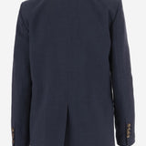 GIACCA DOPPIOPETTO IN VISCOSA E LINO 2973 3687BLU F.IT 