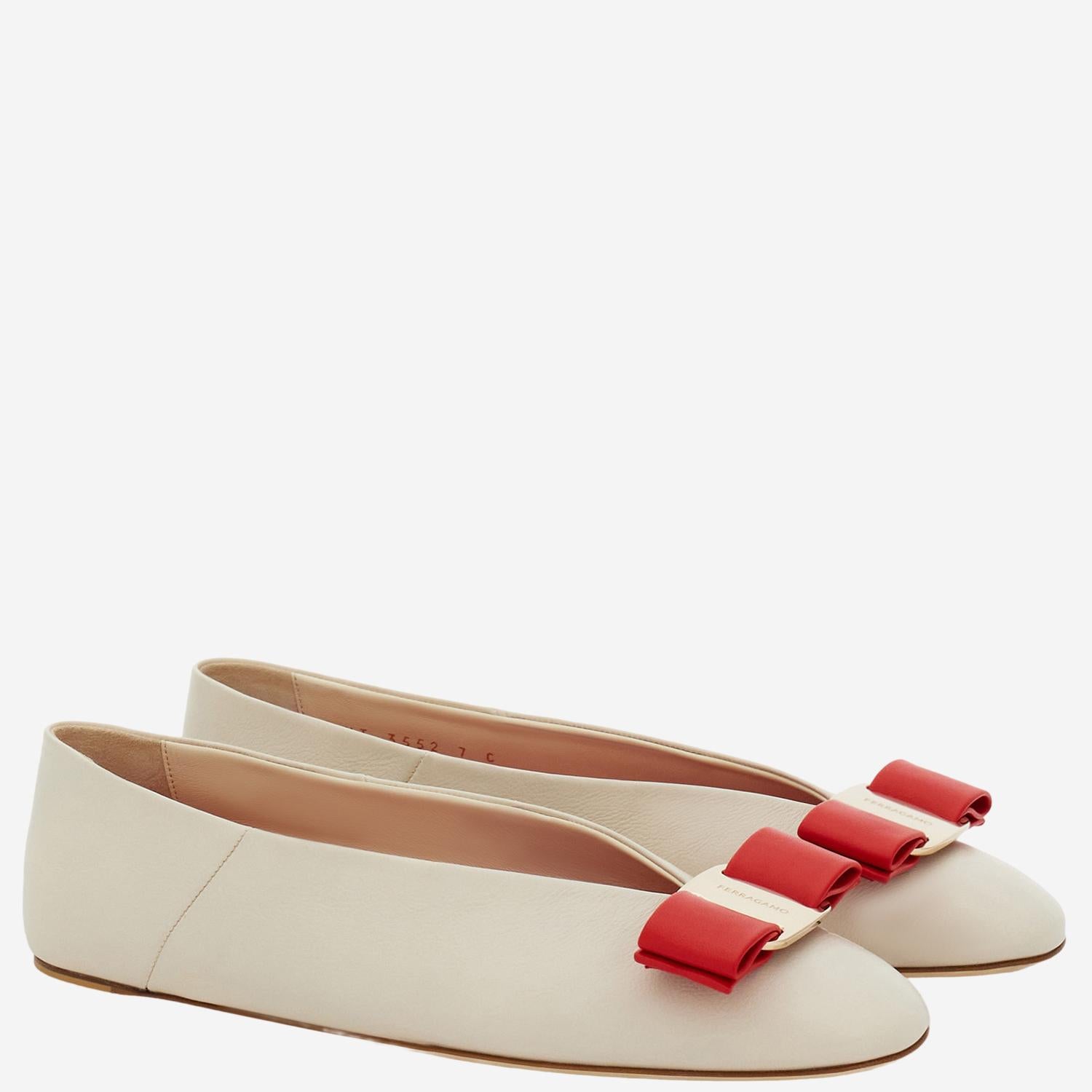 BALLERINE VANNA IN PELLE 01K225 001 SALVATORE FERRAGAMO 