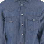 CAMICIA IN COTONE E LINO C0724D 11 FINAMORE 