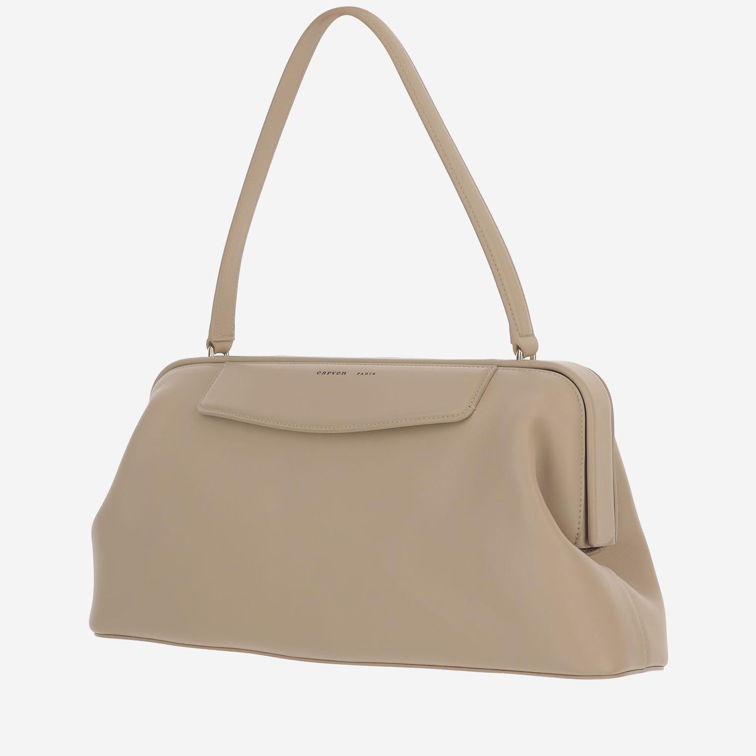 BORSA CARMEN IN PELLE 6251161237 BEIGE CARVEN 