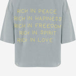 T-SHIRT IN COTONE CON STAMPA LOGO TAMARA BLUE ONE TEE 