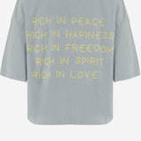 T-SHIRT IN COTONE CON STAMPA LOGO TAMARA BLUE ONE TEE 