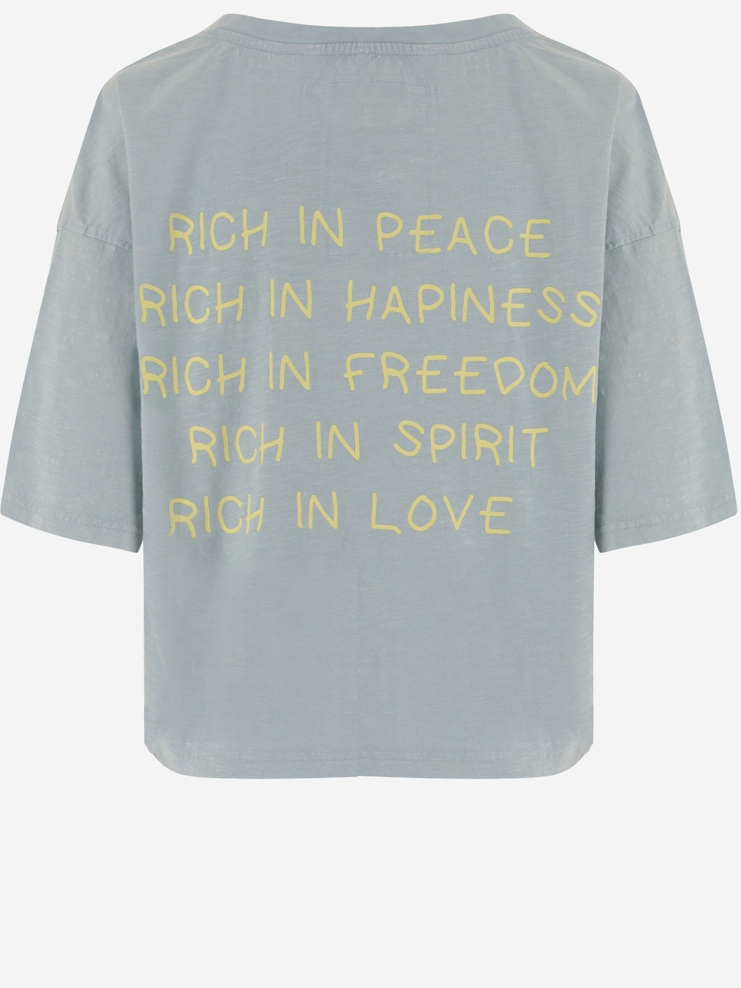 T-SHIRT IN COTONE CON STAMPA LOGO TAMARA BLUE ONE TEE 