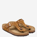 SANDALI GIZEH RIVET IN PELLE SCAMOCIATA 1031649 MINK BIRKENSTOCK 