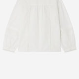 CAMICETTA EMELIA IN COTONE CON PIZZO RICAMATO W05GBLW00008 002 BONPOINT KIDS 