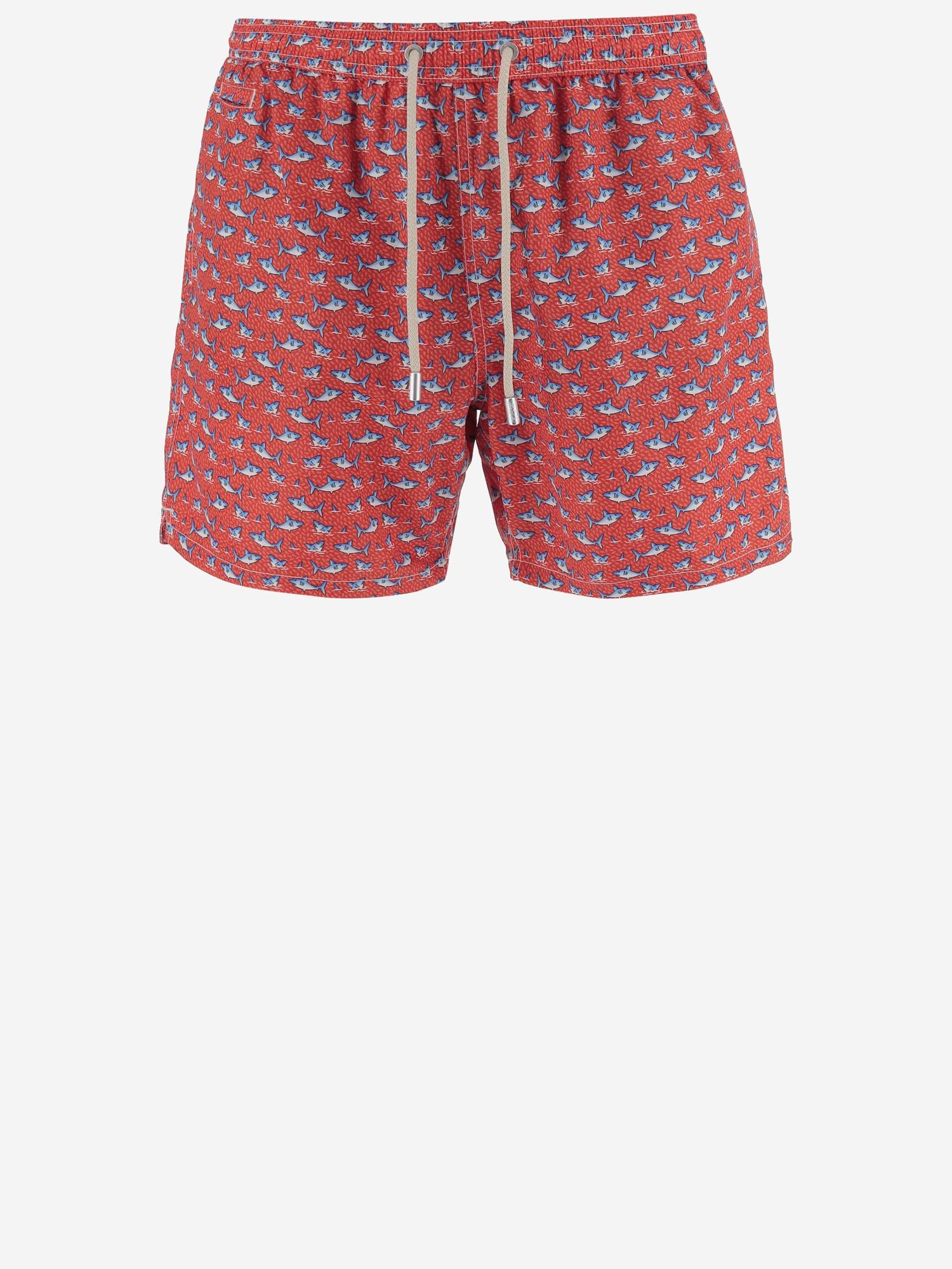 SHORTS DA BAGNO IN NYLON CON MOTIVO FANTASIA LIG0003 02145L MC2 SAINT BARTH 