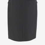 GONNA IN VISCOSA E LANA CON DOPPIO SPACCO 13H670 006NERONERO SALVATORE FERRAGAMO 