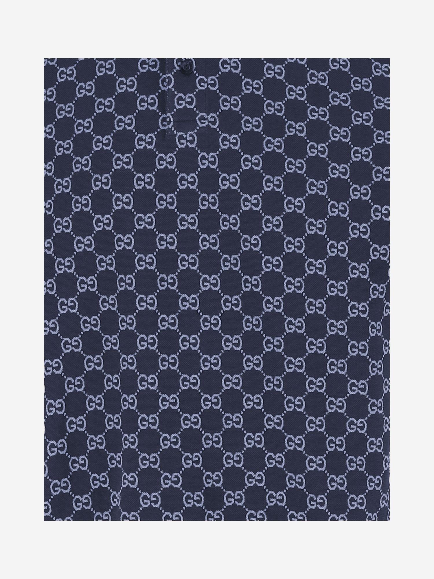 Polo in piquet di cotone GG 788024 XJHH74137 GUCCI 