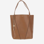 TOTE BAG CHLOÉ SPIN IN PELLE GRANATA CHC25SS811N84 26M CHLOE 