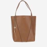 TOTE BAG CHLOÉ SPIN IN PELLE GRANATA CHC25SS811N84 26M CHLOE 
