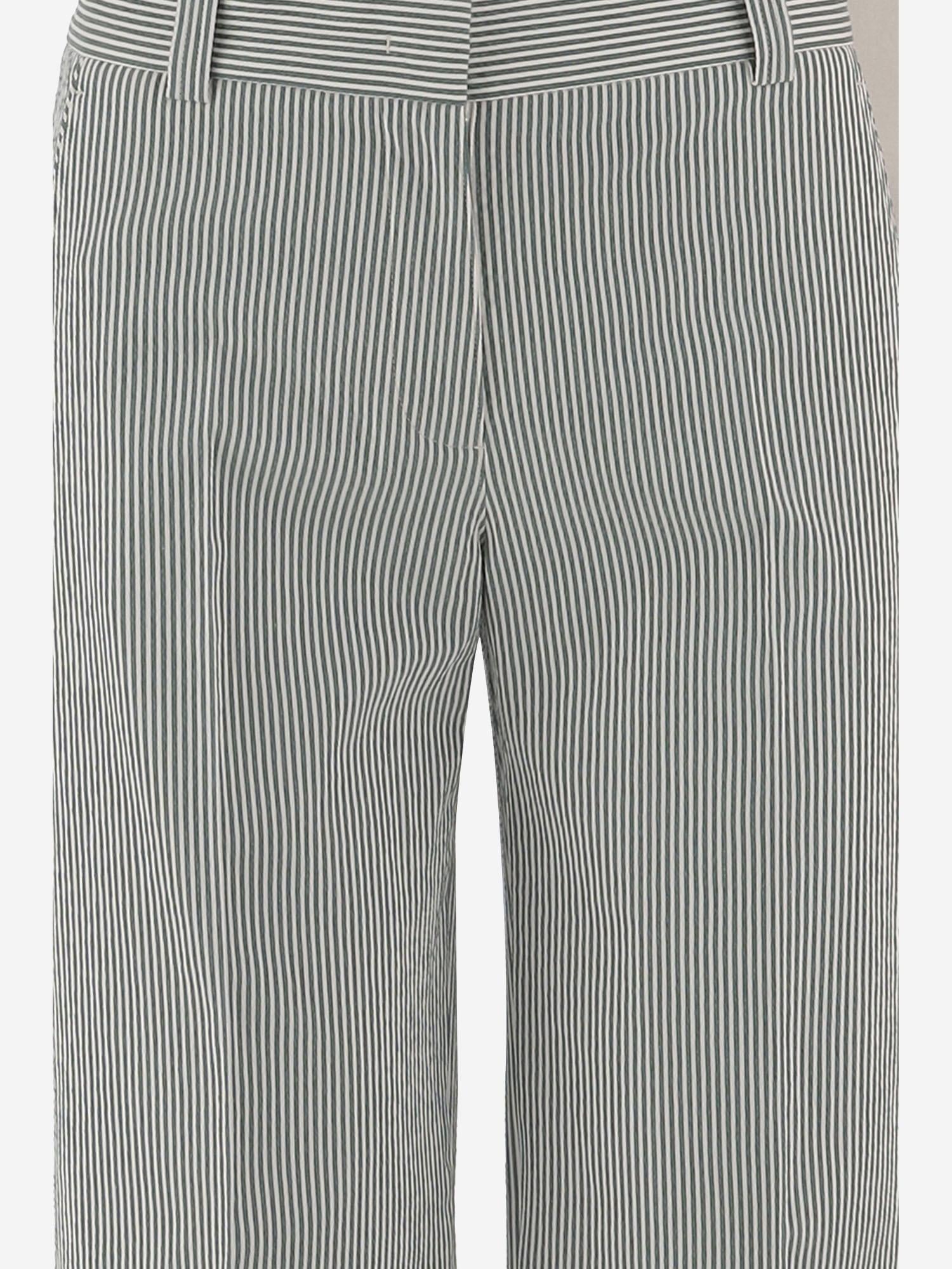 PANTALONI IN MISTO COTONE STRETCH A RIGHE MELODYB 506354 QL2 