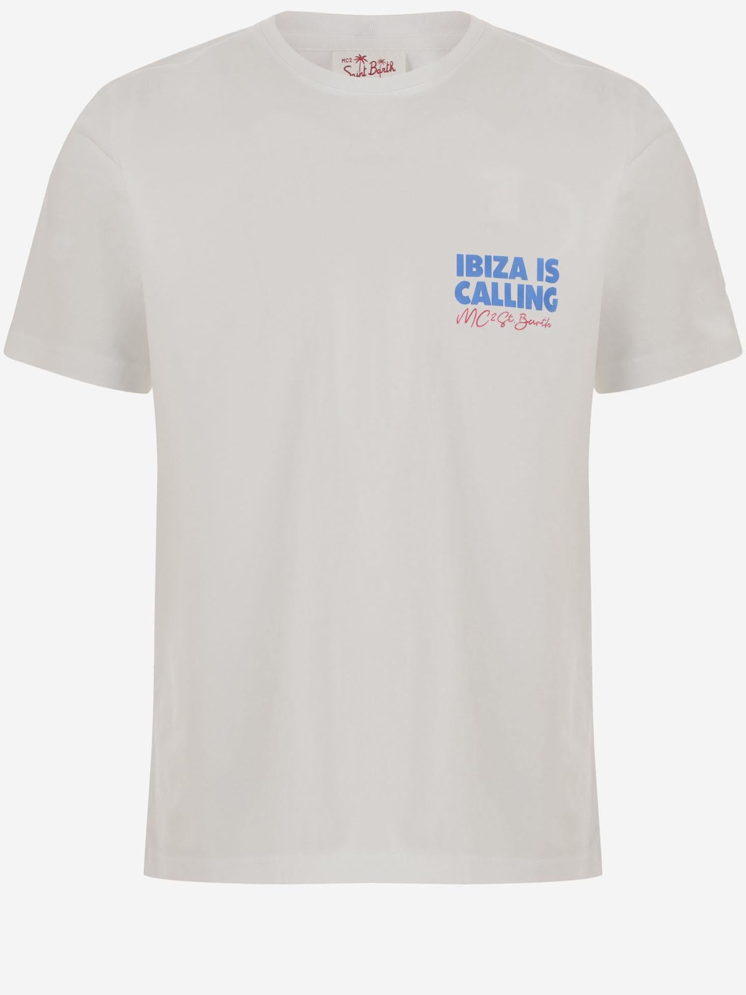 T-SHIRT IN COTONE CON LOGO DLR0001 01526L MC2 SAINT BARTH 