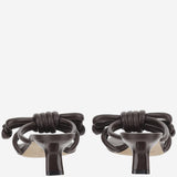 Sandali con nodo Flamenco in pelle LLSP465X10 0018 LOEWE 