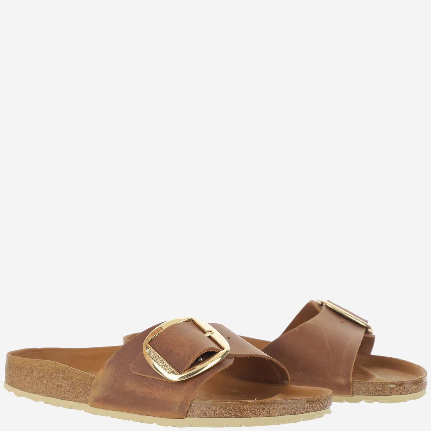 SANDALI MADRID BIG BUCKLE 1006525 COGNAC BIRKENSTOCK 