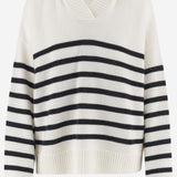 MAGLIONE A RIGHE  IN CASHMERE 26217022 4014 ALLUDE 