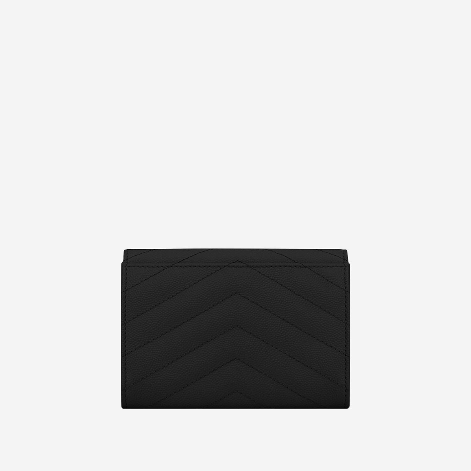 PORTAFOGLIO CASSANDRE MATELASSÉ IN PELLE 414404 BOW021000 SAINT LAURENT 