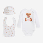 SET REGALO POLO BEAR TRE PEZZI IN COTONE 310981226 001 POLO RALPH LAUREN KIDS 