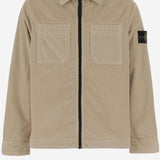 CAMICIA IN VELLUTO DI MISTO COTONE STRETCH 1200003 S0199V0095 STONE ISLAND KIDS 