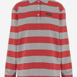 POLO IN COTONE A RIGHE CON MANICHE LUNGHE MJLA19 14RTF0N96 MIU MIU 