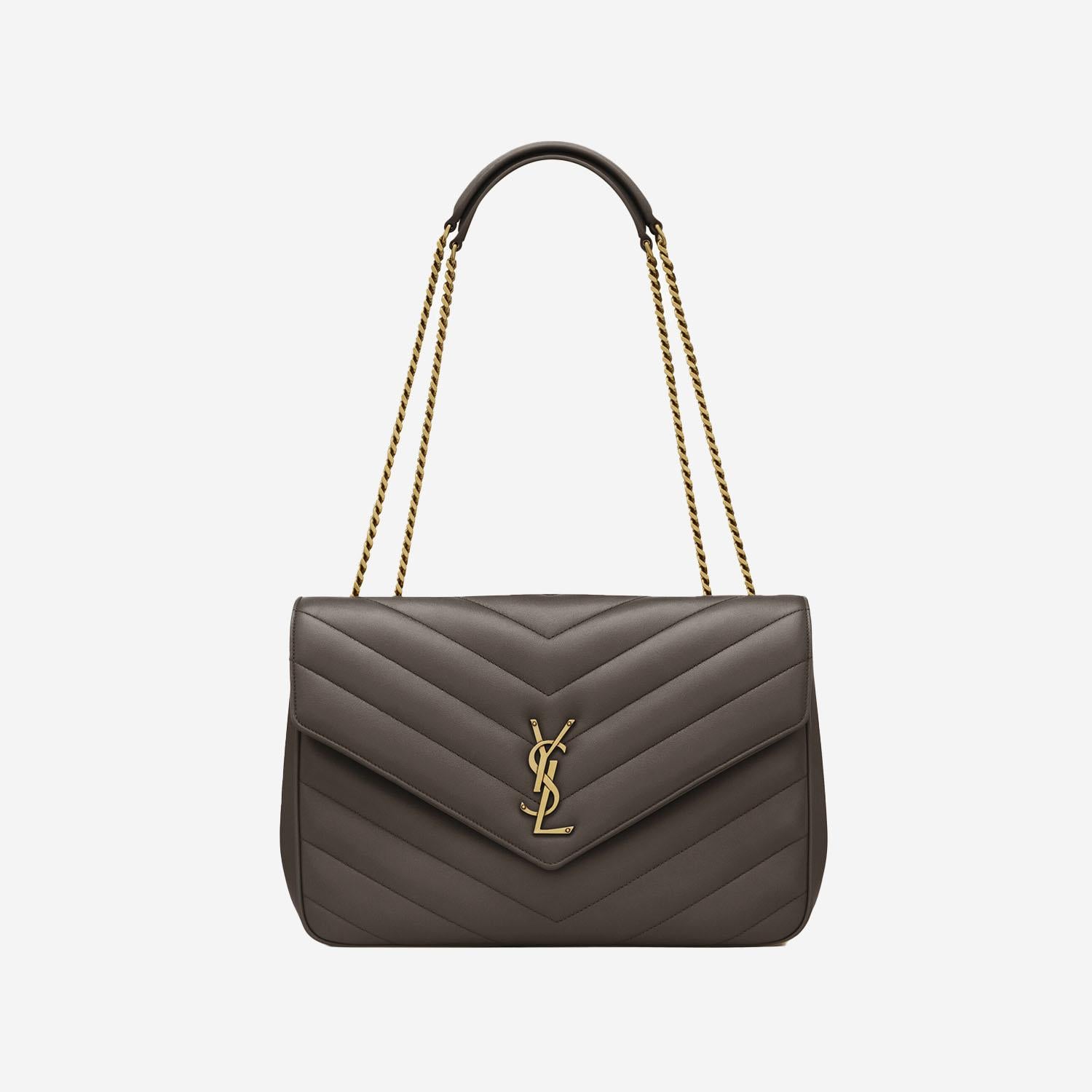 LOULOU LARGE IN PELLE DI AGNELLO TRAPUNTATA 803541 AAEAX1997 SAINT LAURENT 