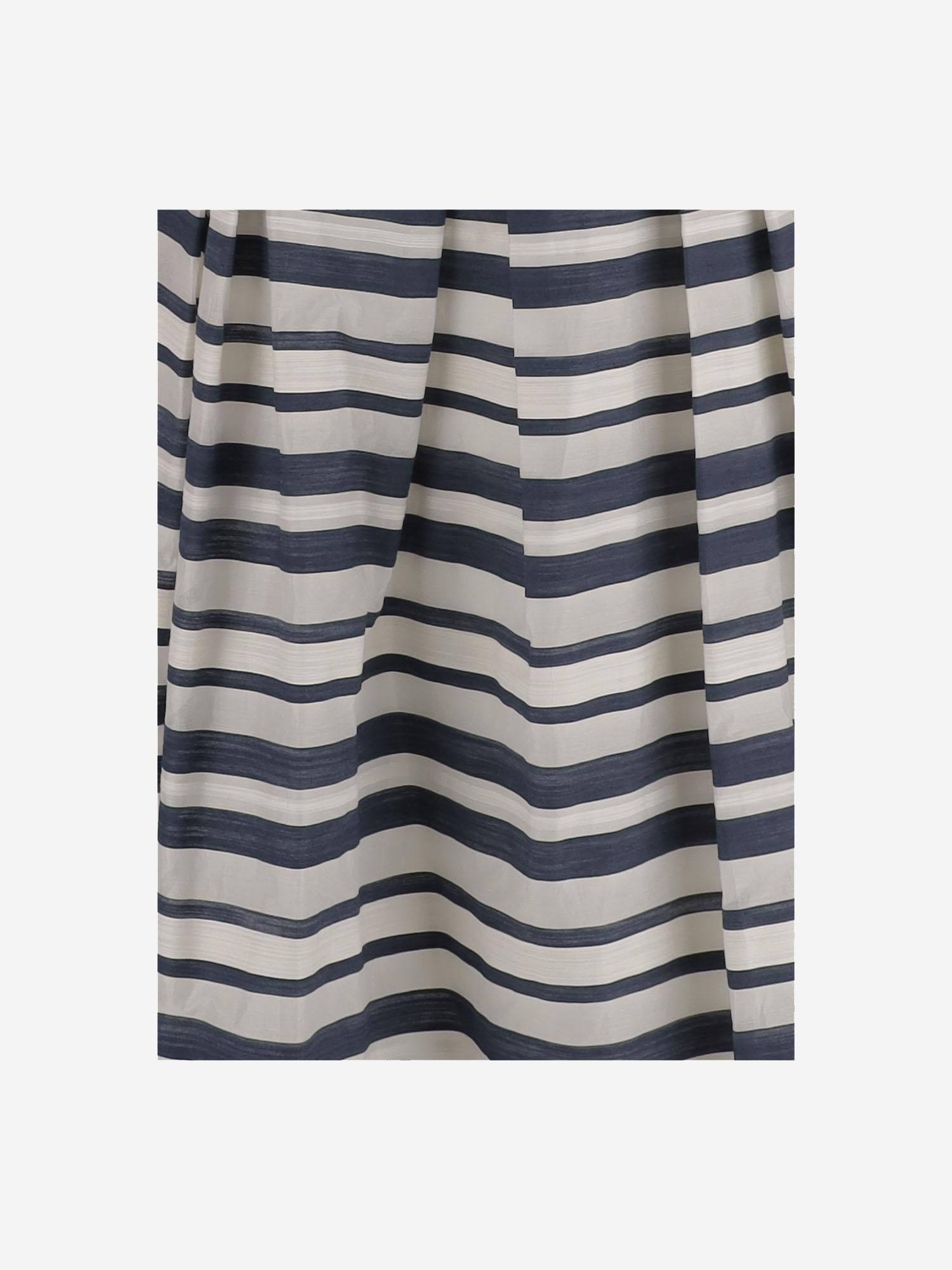 ABITO IN MISTO COTONE A RIGHE P08699 001NAVYCREAM LAUREN RALPH LAUREN 