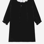 ABITO JAELYN IN VELLUTO DI SETA E VISCOSA W05GDRW00048 099 BONPOINT KIDS 