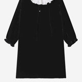 ABITO JAELYN IN VELLUTO DI SETA E VISCOSA W05GDRW00048 099 BONPOINT KIDS 