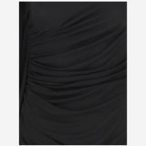 ABITO NERO CON DRAPPEGGIO IN JERSEY DI VISCOSA 819930 V4N201000 BOTTEGA VENETA 