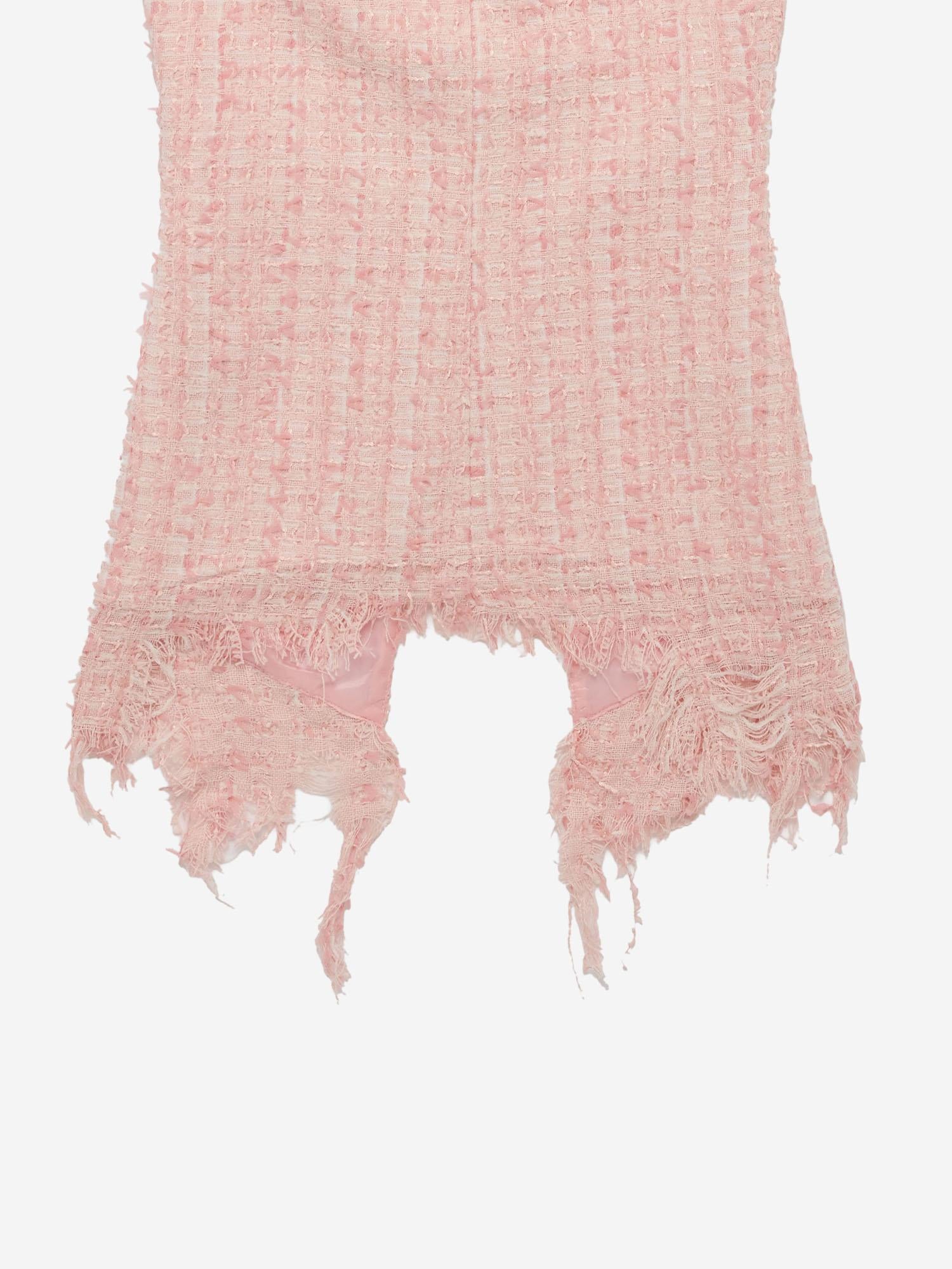 GONNA IN MISTO COTONE CON ORLO SFRANGIATO MAT02SK102 2 MATIERES FECALES 