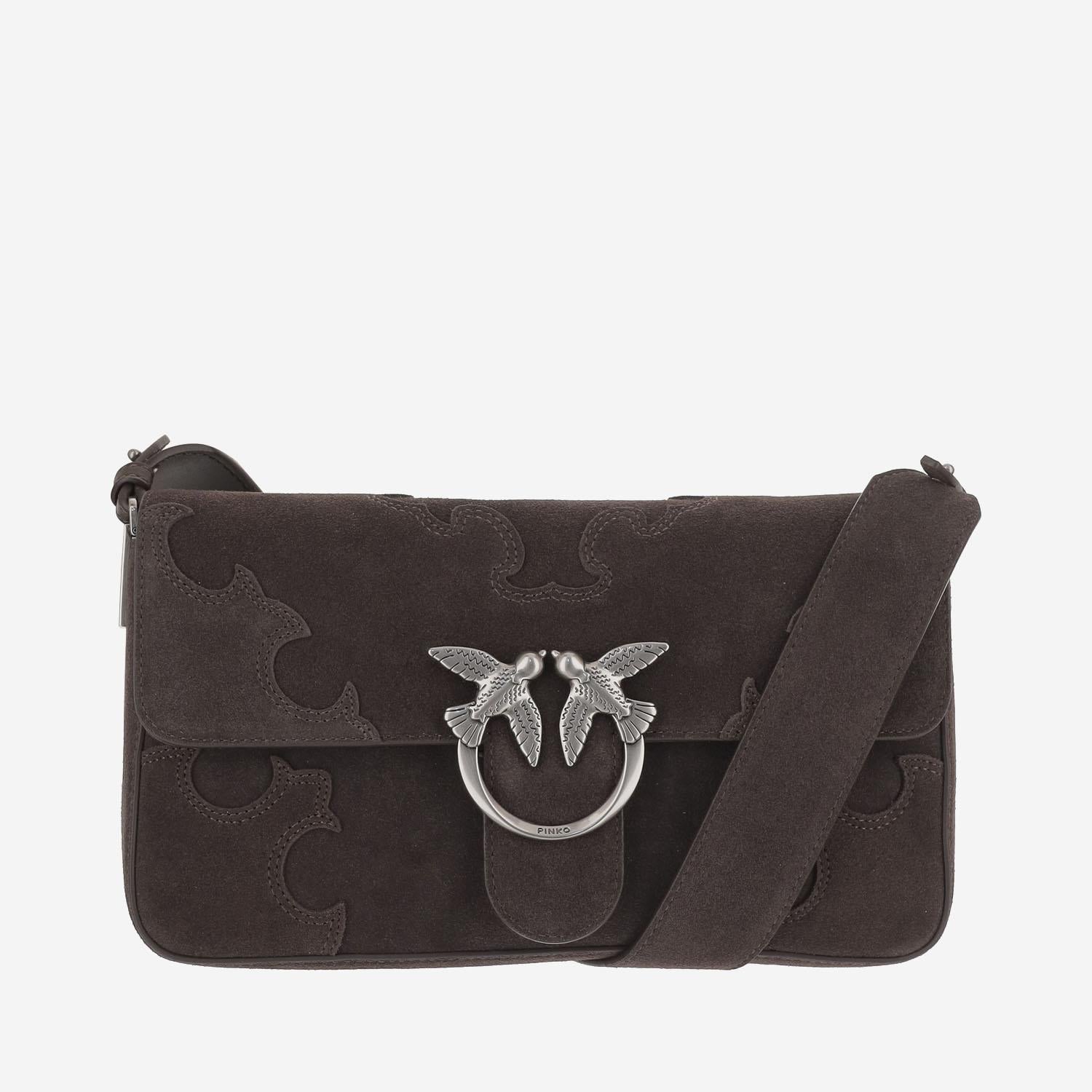 Borsa Love Bag One Slouchy in suede 106243 A0F6M11O PINKO 