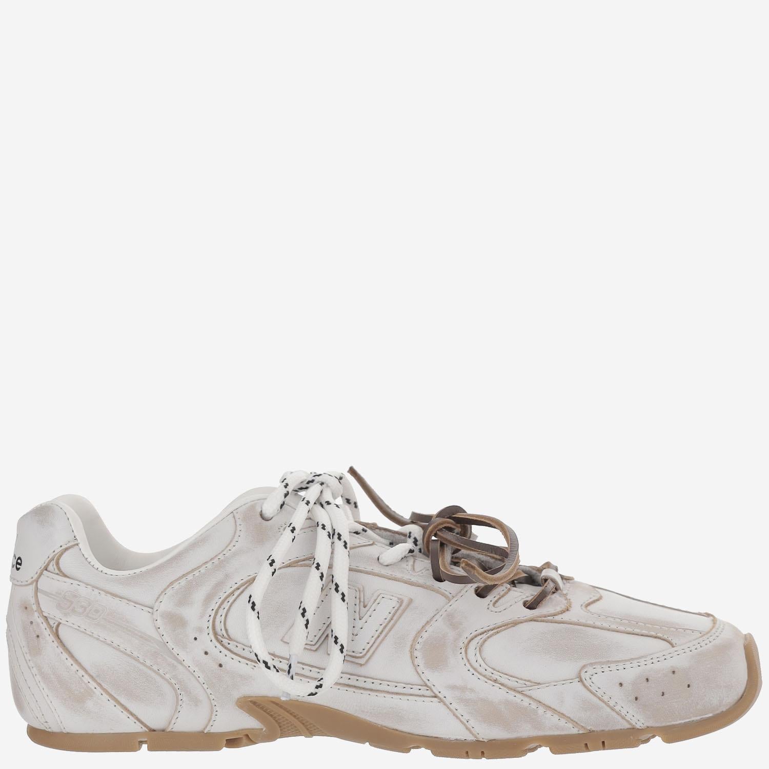 Sneakers New Balance X Miu Miu 530 SL in pelle 5E165E 3F33F0009 MIU MIU 