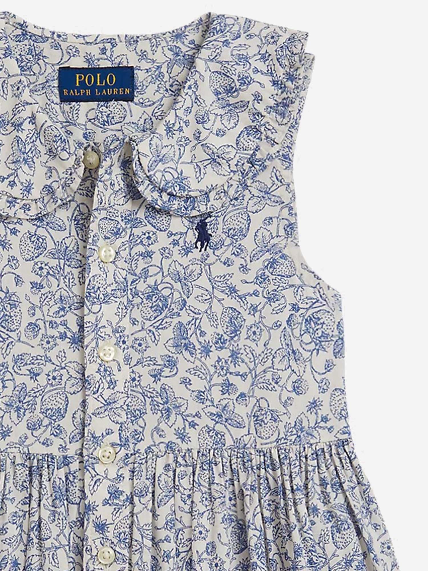 Abito fantasia in cotone 312A12036 001 POLO RALPH LAUREN KIDS 