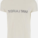 T-SHIRT IN COTONE CON LOGO 663278 Y37AW9744 SAINT LAURENT 