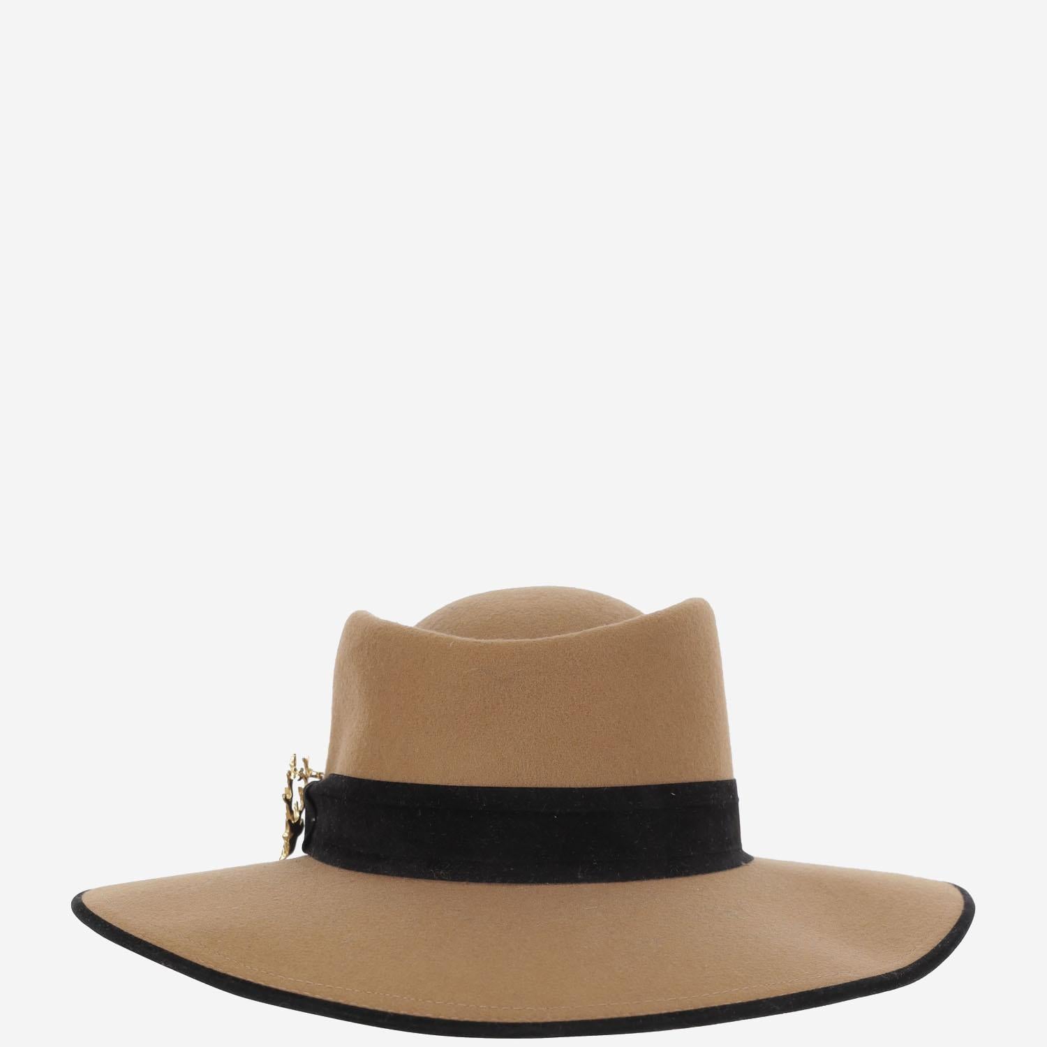 CAPPELLO fedora IN LANA CAMELOVALADO NATURAL ALEXIA ALVAREZ DE TOLEDO 