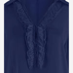 CAMICIA IN SETA STRETCH CON VOLANT DIANA T251813 HER SHIRT 