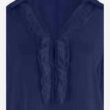 CAMICIA IN SETA STRETCH CON VOLANT DIANA T251813 HER SHIRT 