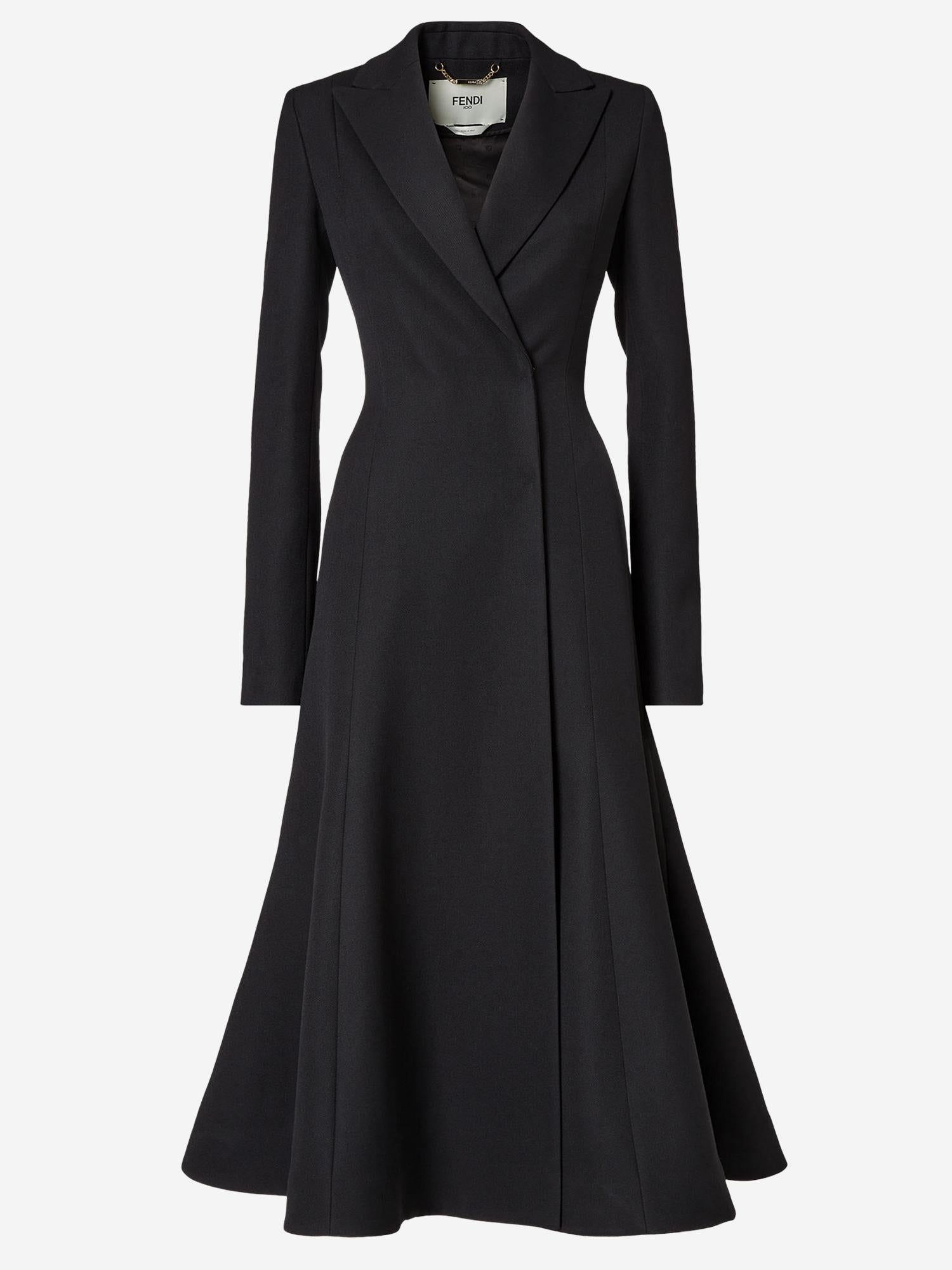 Cappotto in lana Grain de Poudre FF6158 AJYFF0GME FENDI 
