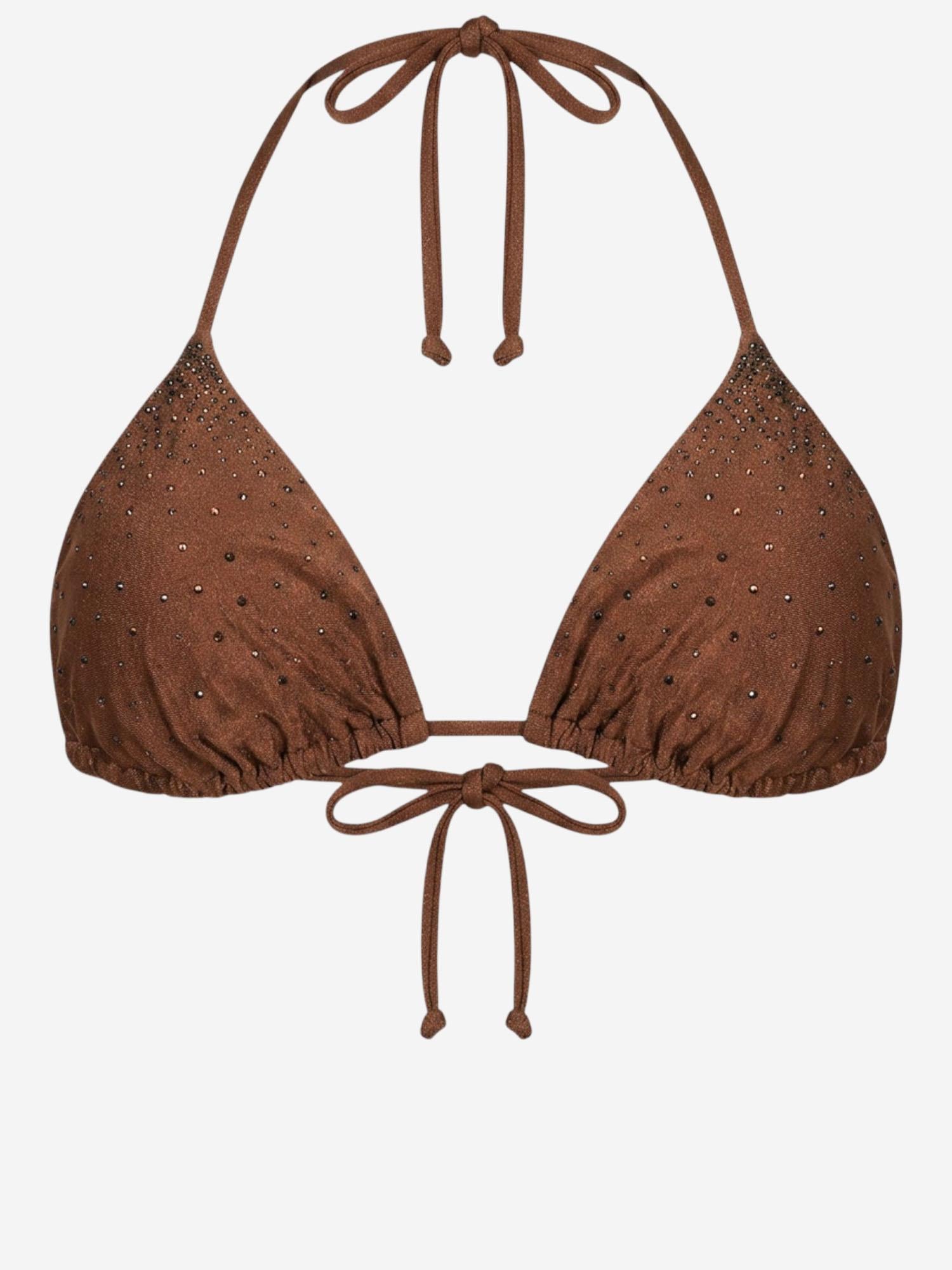 TOP BIKINI TRIANGOLO ANNABELLE CON APPLICAZIONI ANNA001 08595L MC2 SAINT BARTH 