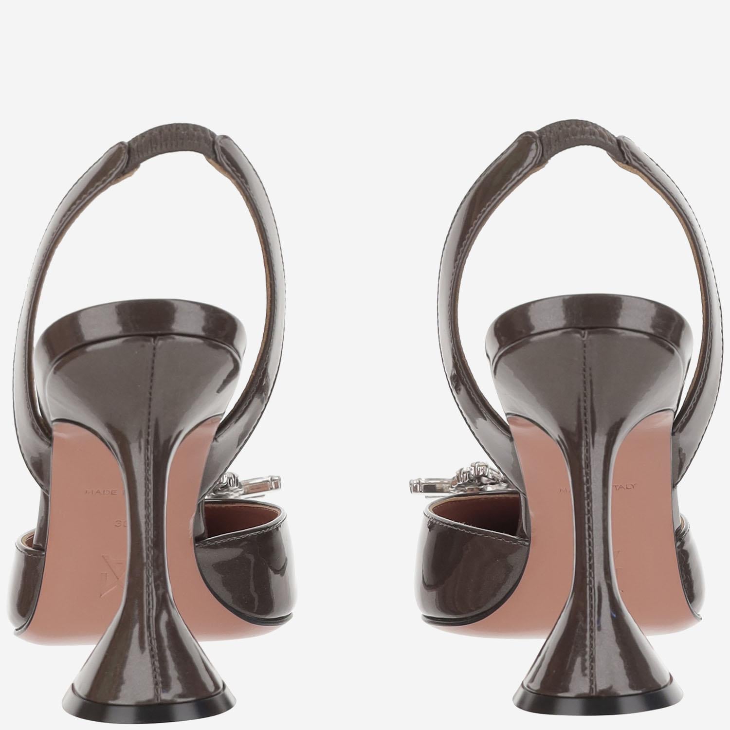 Begum Slingback in pelle BEGUMSLING COFFEE AMINA MUADDI 
