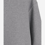 FELPA IN MISTO COTONE CON POLSINI A CONTRASTO 6252K21066 LIGHTGREYMELANGE CARVEN 