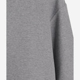FELPA IN MISTO COTONE CON POLSINI A CONTRASTO 6252K21066 LIGHTGREYMELANGE CARVEN 